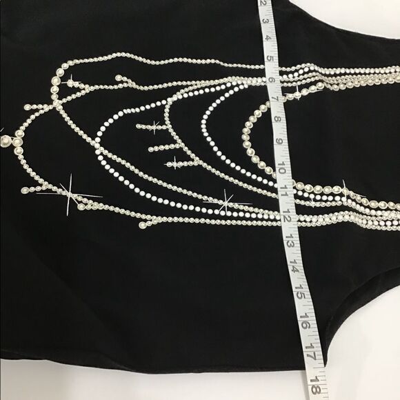 MOSCHINO Black Pearl Print Maxi Dress New With Tag - Picture 5 of 9